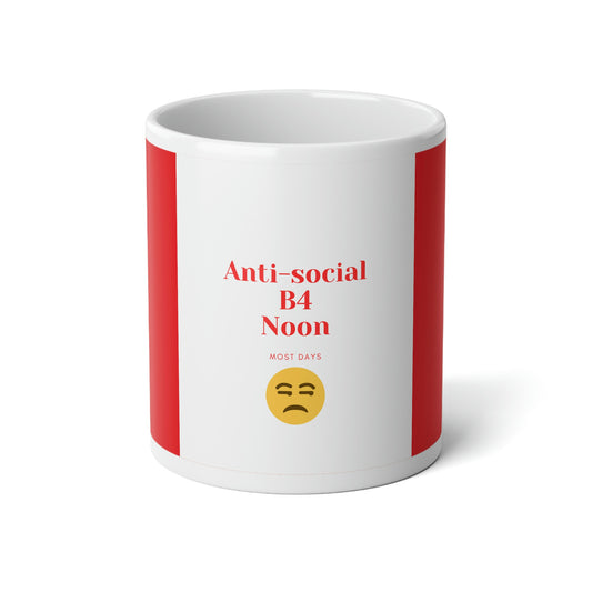 Anti-Social Jumbo Mug, 20oz